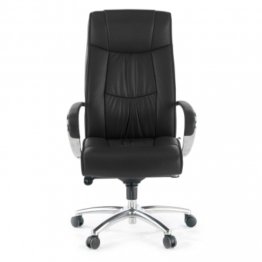 office chair black high back faux leather synthetic leather upholstered armrests 7