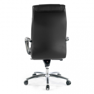 office chair black high back faux leather synthetic leather upholstered armrests 6