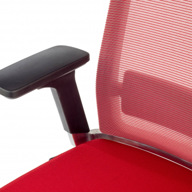 office chair red without headrest mesh 3d adjustable armrests lumbar support 6