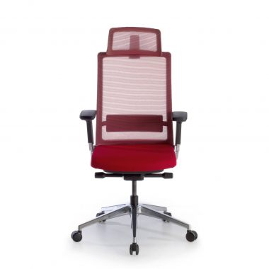 office chair red with headrest mesh 3d adjustable armrests lumbar support headrest 4