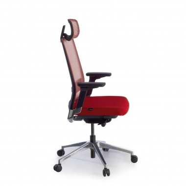office chair red with headrest mesh 3d adjustable armrests lumbar support headrest 5