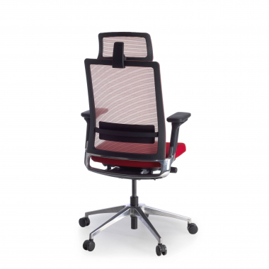 office chair red with headrest mesh 3d adjustable armrests lumbar support headrest 8