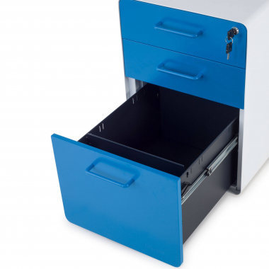 desk drawer unit filing cabinet white blue apple 6