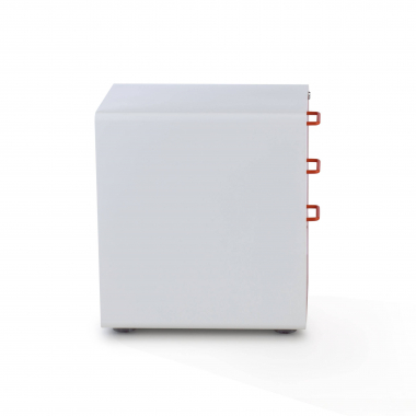 desk drawer unit filing cabinet white orange apple 7
