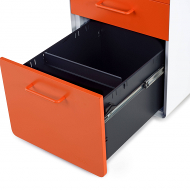desk drawer unit filing cabinet white orange apple 6
