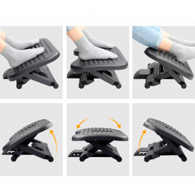 footrest black erghospro 6