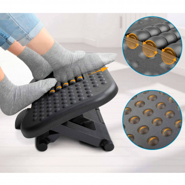 footrest black erghospro 7