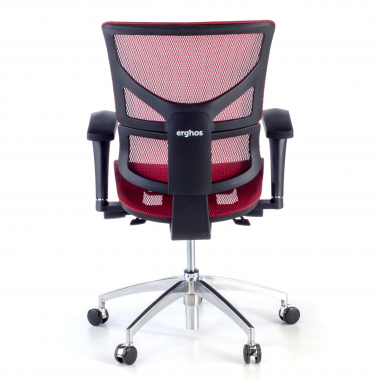 ergonomic chair red next1 without headrest mesh 4d adjustable armrests double lumbar support 6