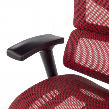 ergonomic chair red next1 without headrest mesh 4d adjustable armrests double lumbar support 5
