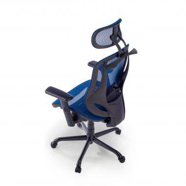 ergonomic chair blue locktech mesh 1d adjustable armrests lumbar support headrest 9