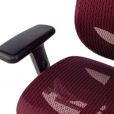 ergonomic chair red locktech mesh 1d adjustable armrests lumbar support headrest 6
