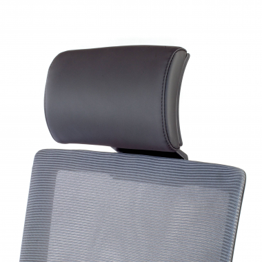 office chair gray black frame mesh 1d adjustable armrests lumbar support headrest 8