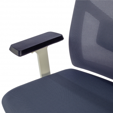 office chair white grey white frame headrest mesh 1d adjustable armrests lumbar support headrest 6