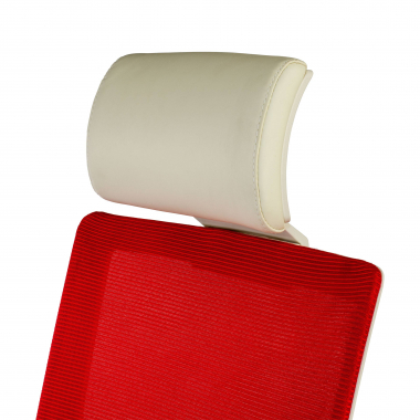 office chair white red white frame headrest mesh 1d adjustable armrests lumbar support headrest 9