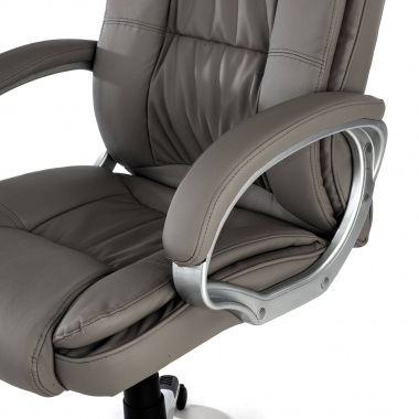 office chair gray bavaria synthetic leather upholstered armrests 5