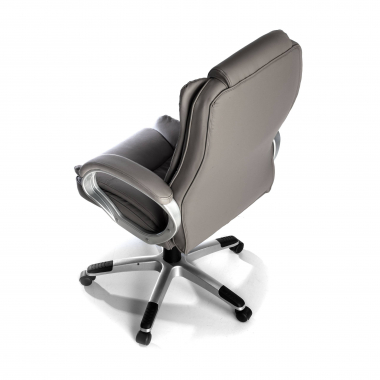 office chair gray bavaria synthetic leather upholstered armrests 6