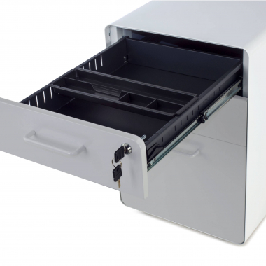 desk drawer unit filing cabinet white grey apple 5