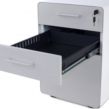 desk drawer unit filing cabinet white grey apple 6