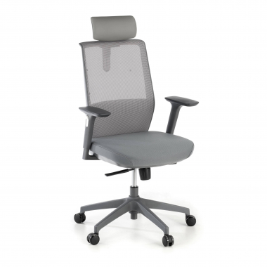 office chair gray red with headrest mesh 3d adjustable armrests headrest 1