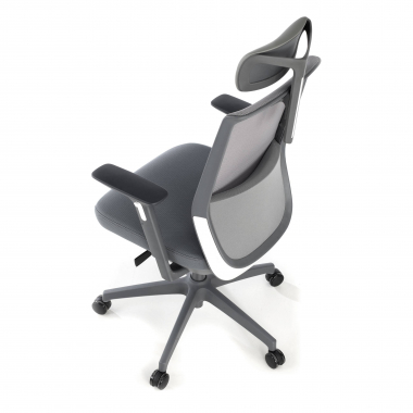 office chair gray red with headrest mesh 3d adjustable armrests headrest 7