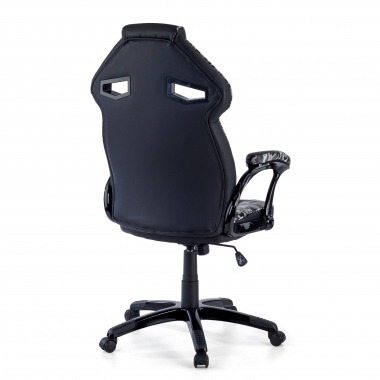 gaming chair gray camouflage synthetic leather fixed armrests 4
