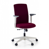 Sheryl white swivel chair,...