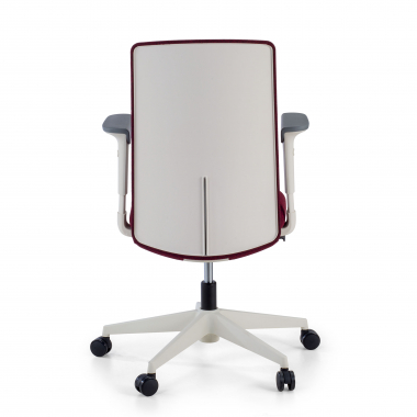 swivel chair white red white frame fabric 1d adjustable armrests 7