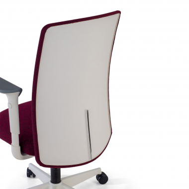 swivel chair white red white frame fabric 1d adjustable armrests 5