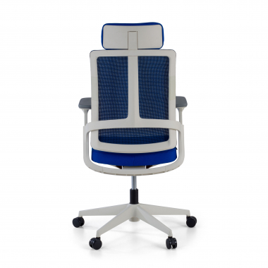 cheap office chair white blue white frame mesh 4d adjustable armrests lumbar support headrest 7