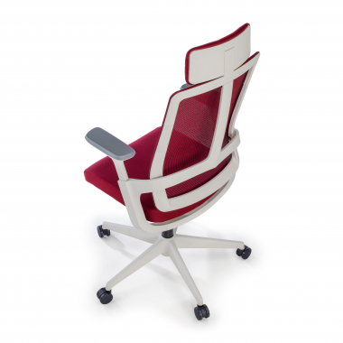 cheap office chair white red white frame mesh 4d adjustable armrests lumbar support headrest 9