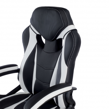 gaming chair white drift synthetic leather fixed armrests 5