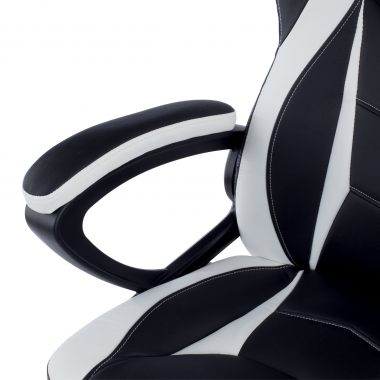 gaming chair white drift synthetic leather fixed armrests 7