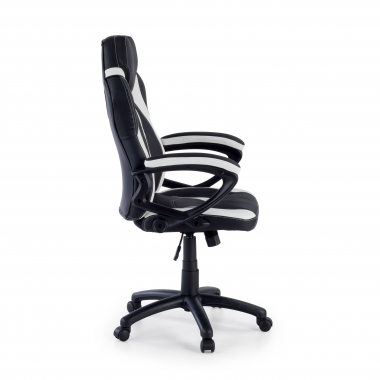 gaming chair white drift synthetic leather fixed armrests 4