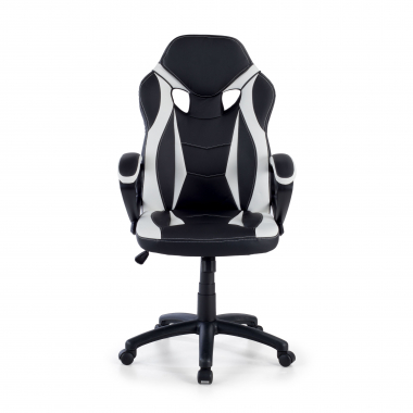 gaming chair white drift synthetic leather fixed armrests 3