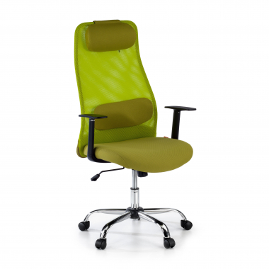 office chair green sigma mesh fixed armrests headrest 1