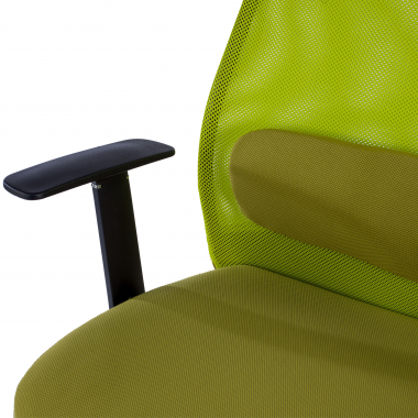 office chair green sigma mesh fixed armrests headrest 7