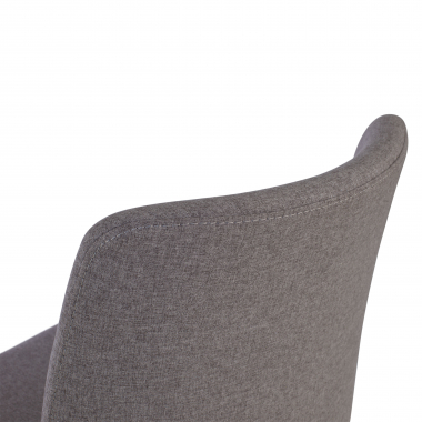 visitor chair gray without arms fabric fixed armrests 8