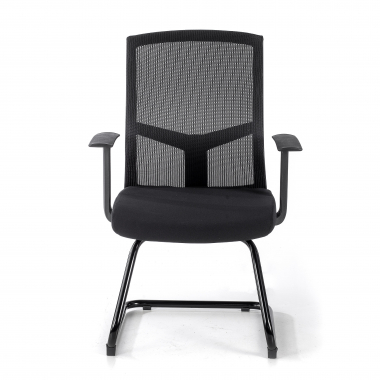 visitor chair black confidant chair mesh fixed armrests 3