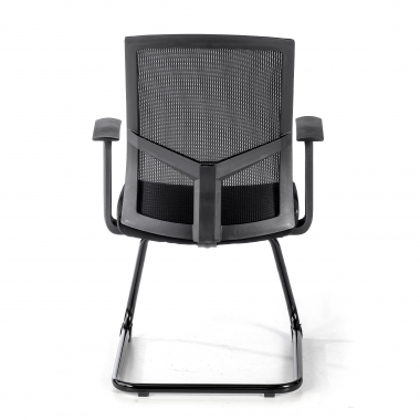 visitor chair black confidant chair mesh fixed armrests 7