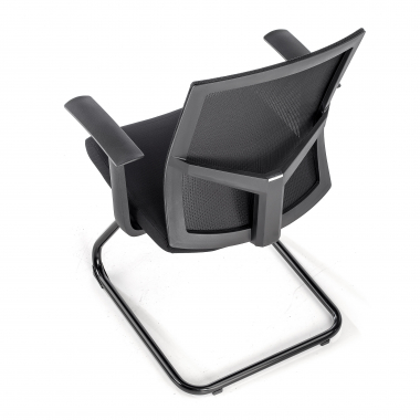 visitor chair black confidant chair mesh fixed armrests 8
