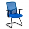 Visitor chair Maine, sled base, mesh backrest