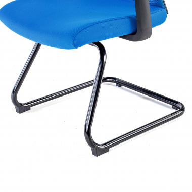 visitor chair blue confidant chair mesh fixed armrests 9