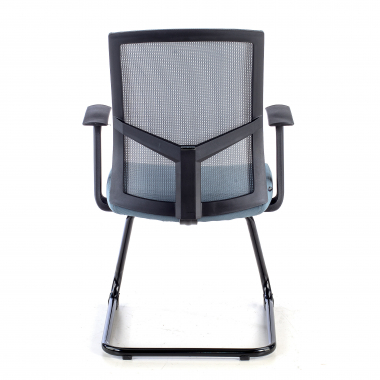 visitor chair gray confidant chair mesh fixed armrests 7