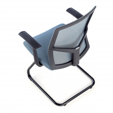visitor chair gray confidant chair mesh fixed armrests 9