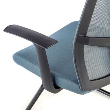 visitor chair gray confidant chair mesh fixed armrests 5