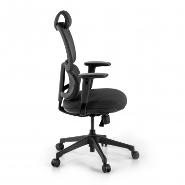 ergonomic chair black bjorg mesh 3d adjustable armrests lumbar support headrest 4