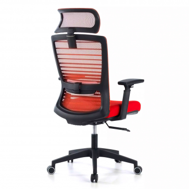 office chair red tesla mesh 3d adjustable armrests lumbar support headrest 7