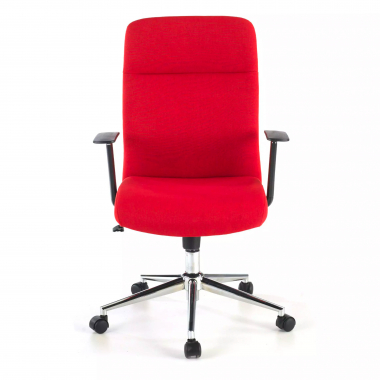 office chair red smith fabric fixed armrests 4