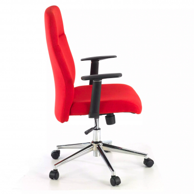 office chair red smith fabric fixed armrests 3