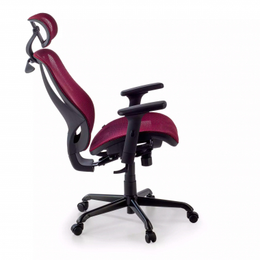 ergonomic chair red locktech mesh 1d adjustable armrests lumbar support headrest 10